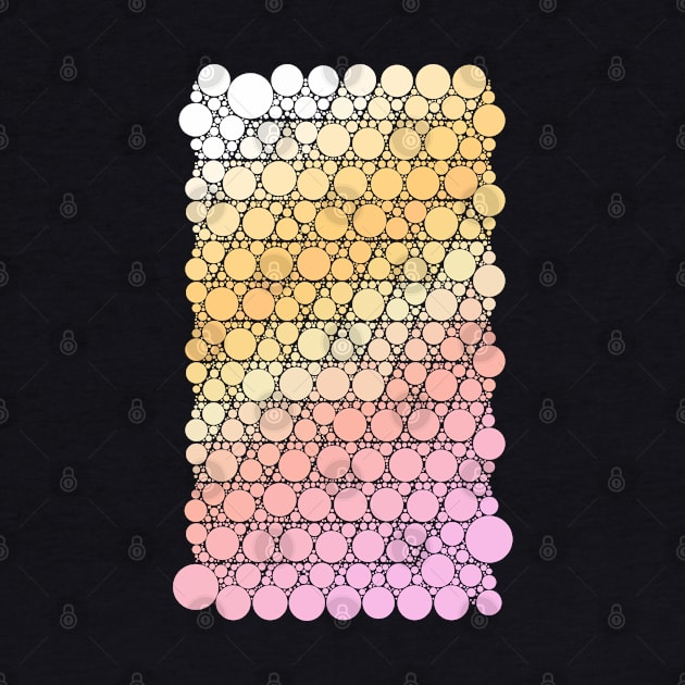 Light Pastel Peach and Pink Geometric Bubbles Abstract Pattern by love-fi